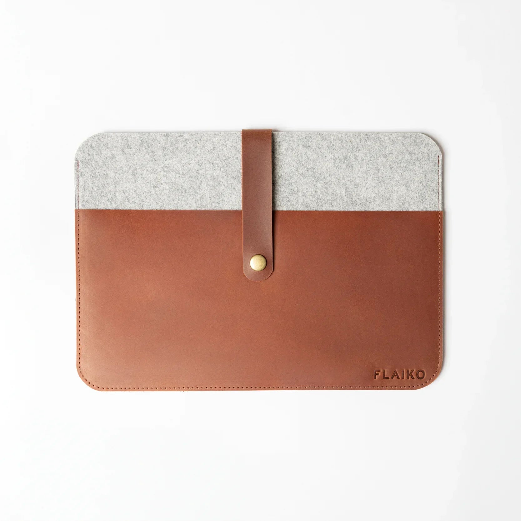 Leather MacBook Series Sleeve Albano - Brown