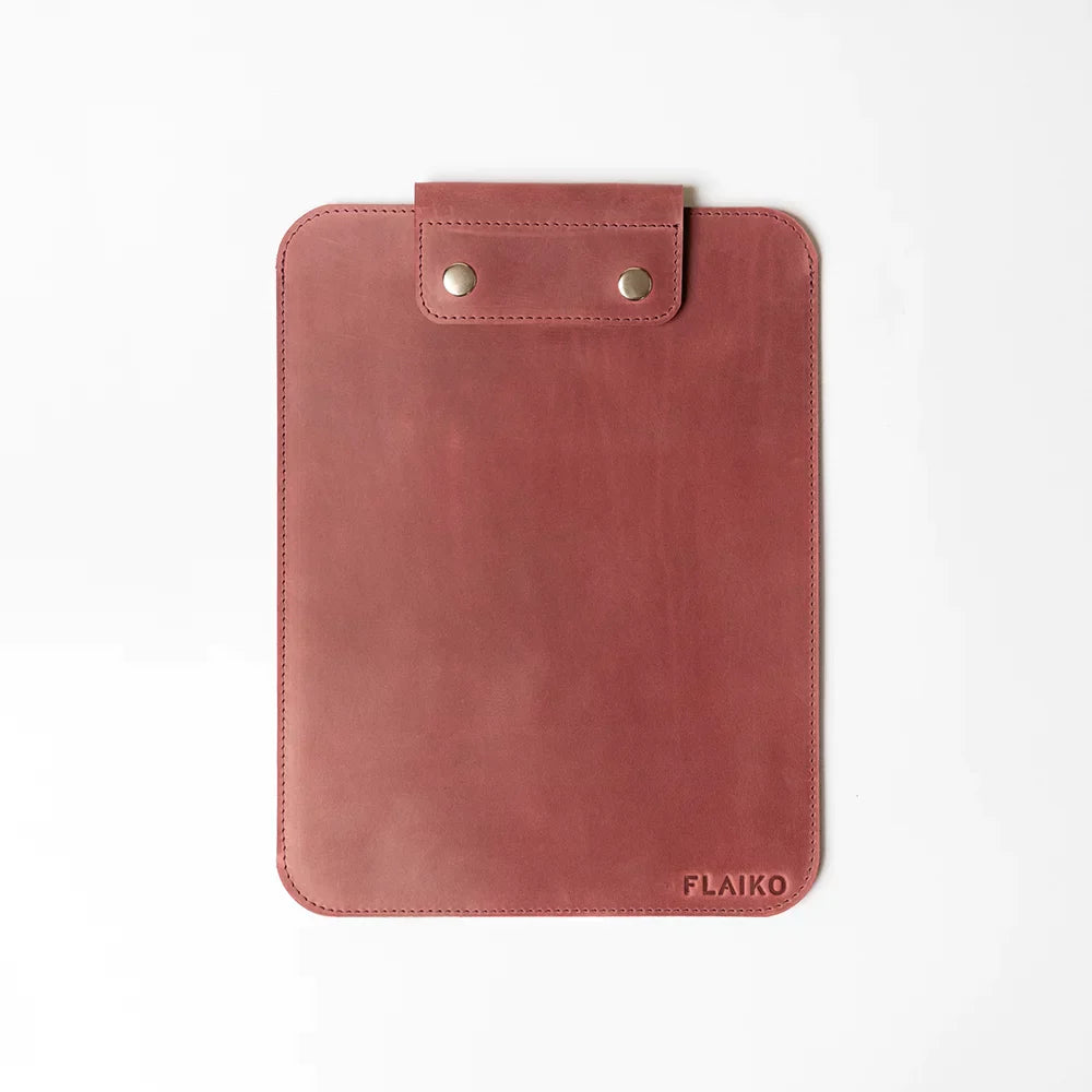Leather MacBook Series Case Iron Age - Burgundy