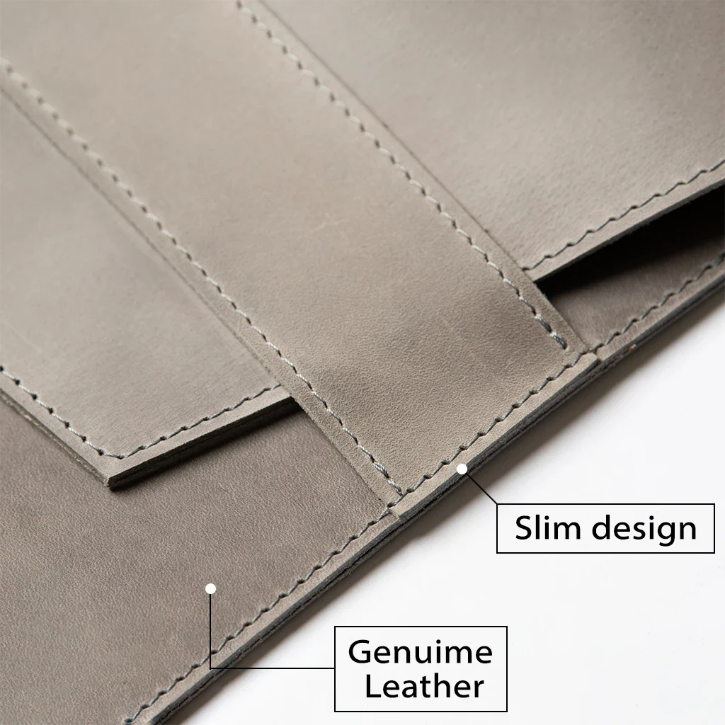 Leather MacBook Series Sleeve Little Italy - Burgundy