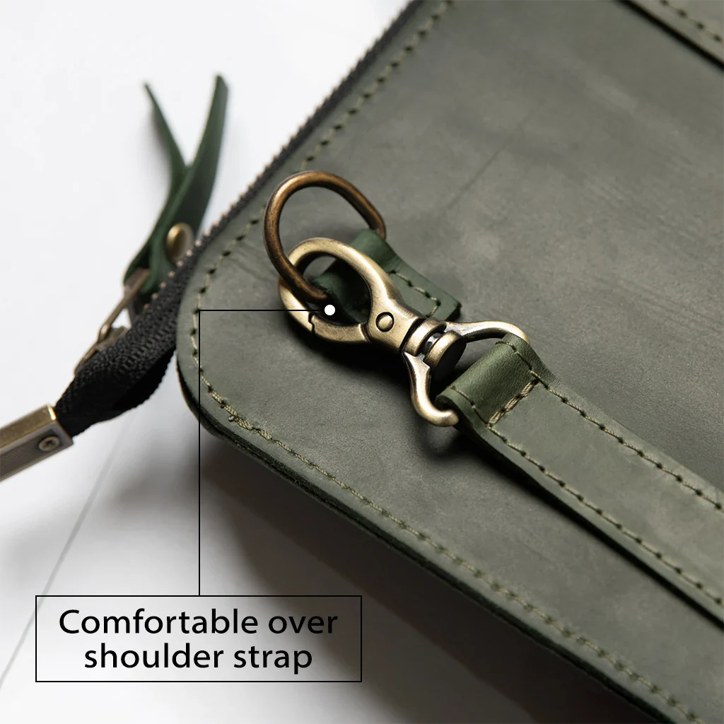 Leather MacBook Series Bag Monaco - Grey