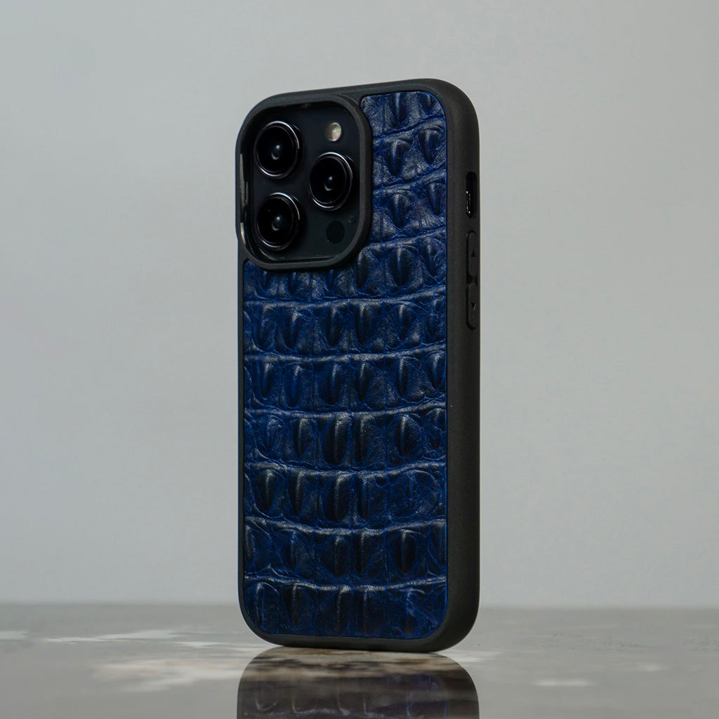 Croco Belize Midnight Blue - iPhone Series Case