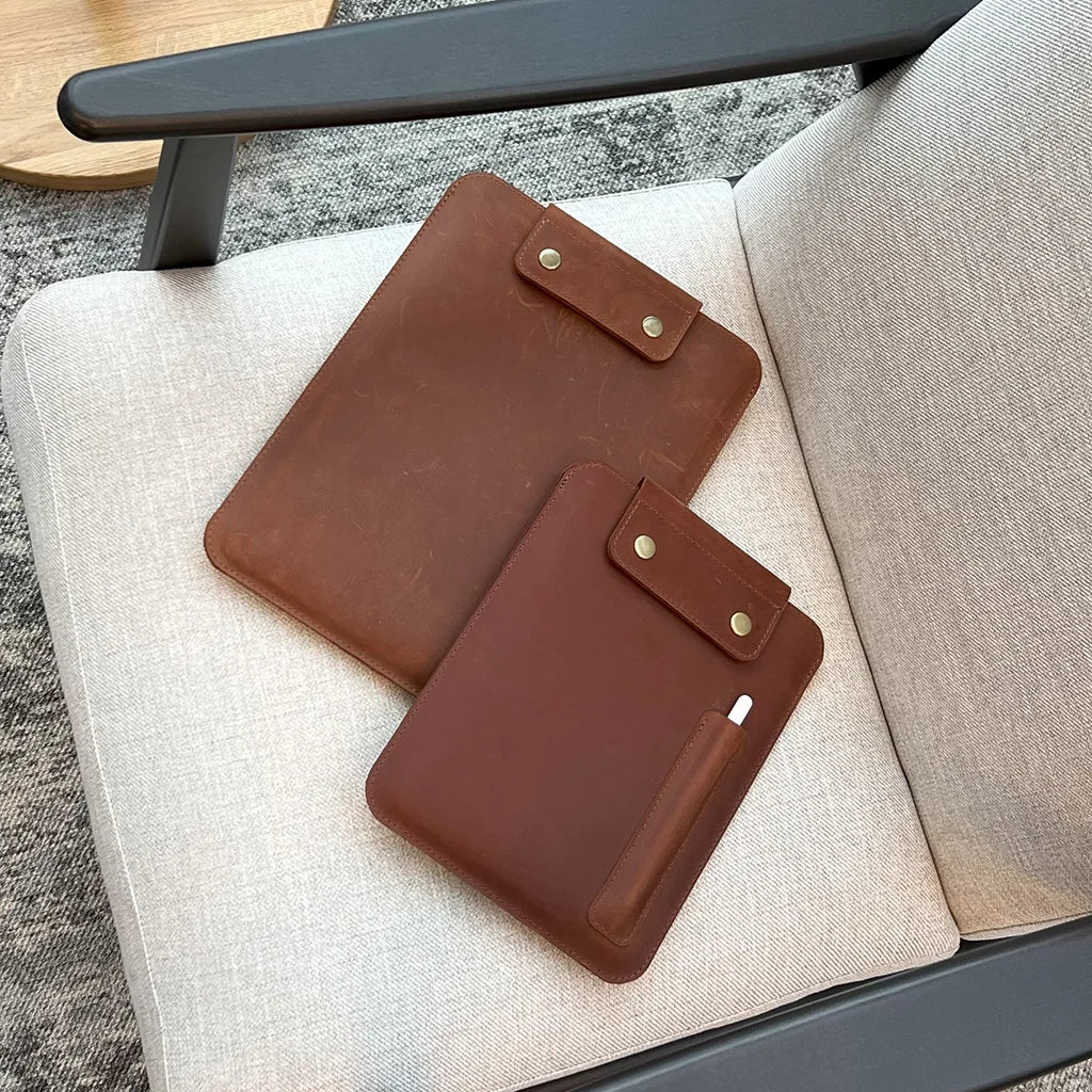 Leather MacBook Series Case Iron Age - Camel