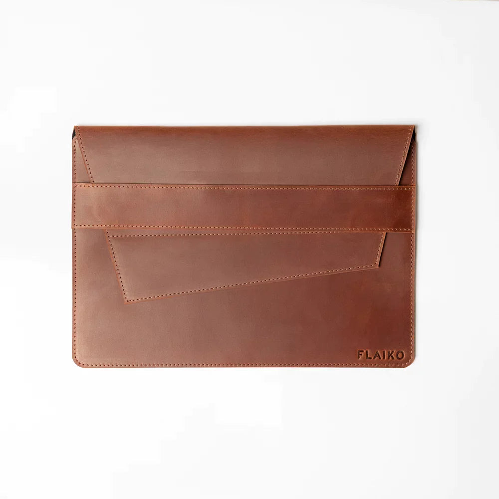 Leather MacBook Series Sleeve Little Italy - Brown