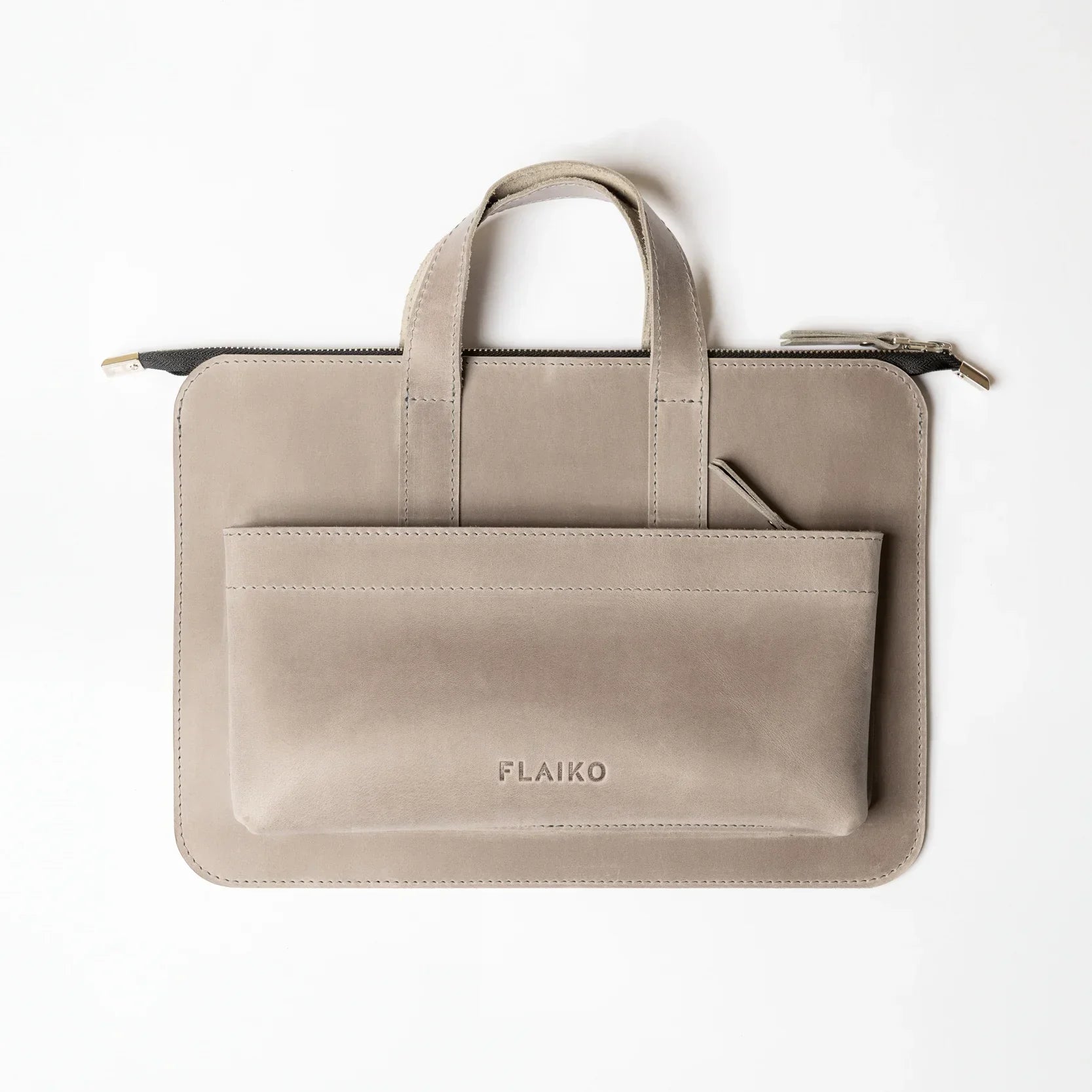 Leather MacBook Series Bag Monaco - Grey